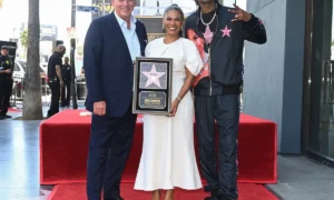 „Michael“ hviezda Nia Long žiarila na svojom hollywoodskom chodníku slávy