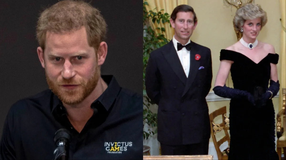 Princ Harry odchádza, keď Dianin brat po jej smrti vyjadril výbušné tvrdenia o „zákerne nadšenej“ reakcii kráľa Charlesa