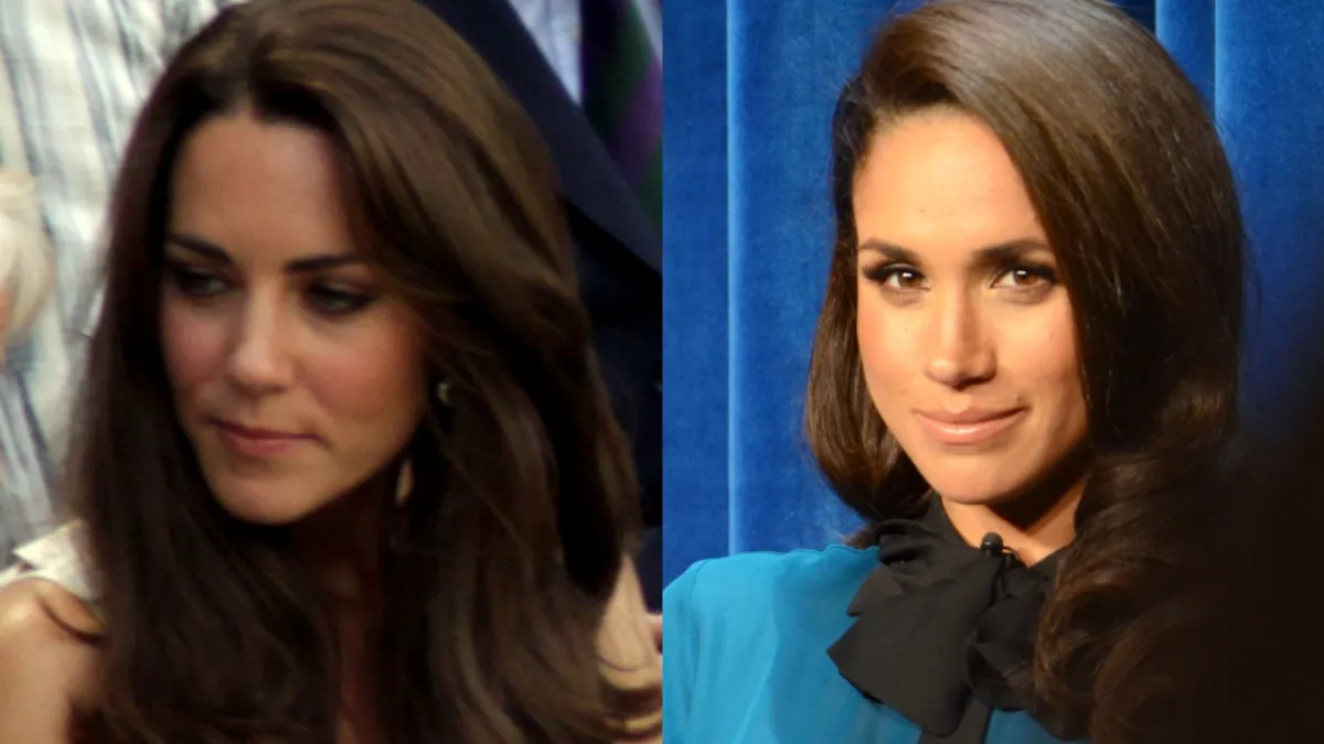 Kate Middleton zmenila päťmetrový svadobný závoj Meghan Markle na vtip s jednou svadobnou voľbou