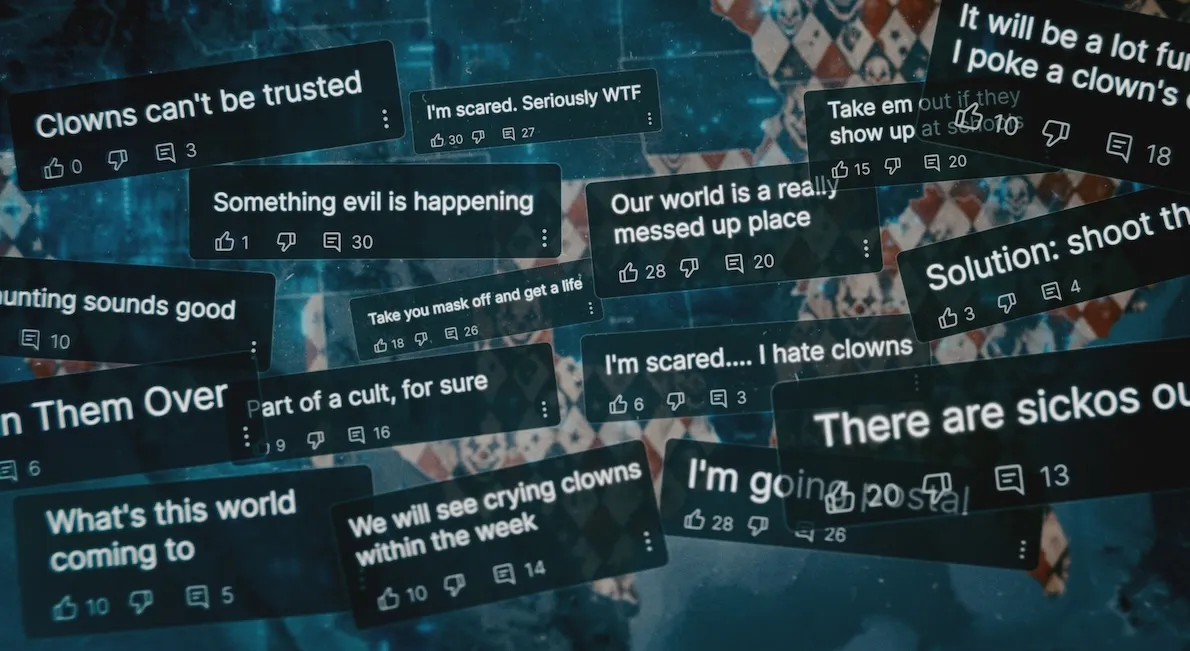 Preživší z 'Clown Panic' si spomína na vytvorenie komunitnej hliadky, ktorá sa má vysporiadať s 'This Clown Sh*t': 'Bez boja nezídeme dole' (Video)